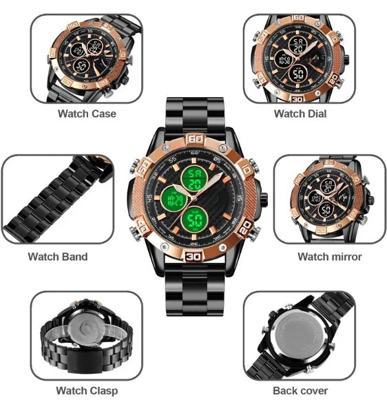 Father-Son Combo Deal | Kids GPS SmartWatch + ChronoDuo Titanium WaterProof Adult Watch