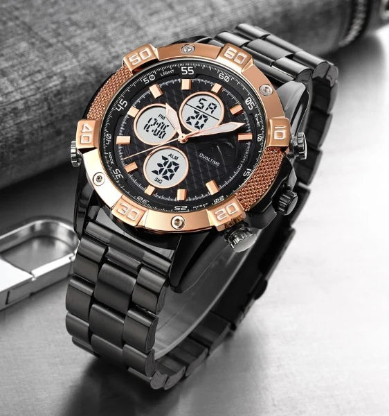 Father-Son Combo Deal | Kids GPS SmartWatch + ChronoDuo Titanium WaterProof Adult Watch