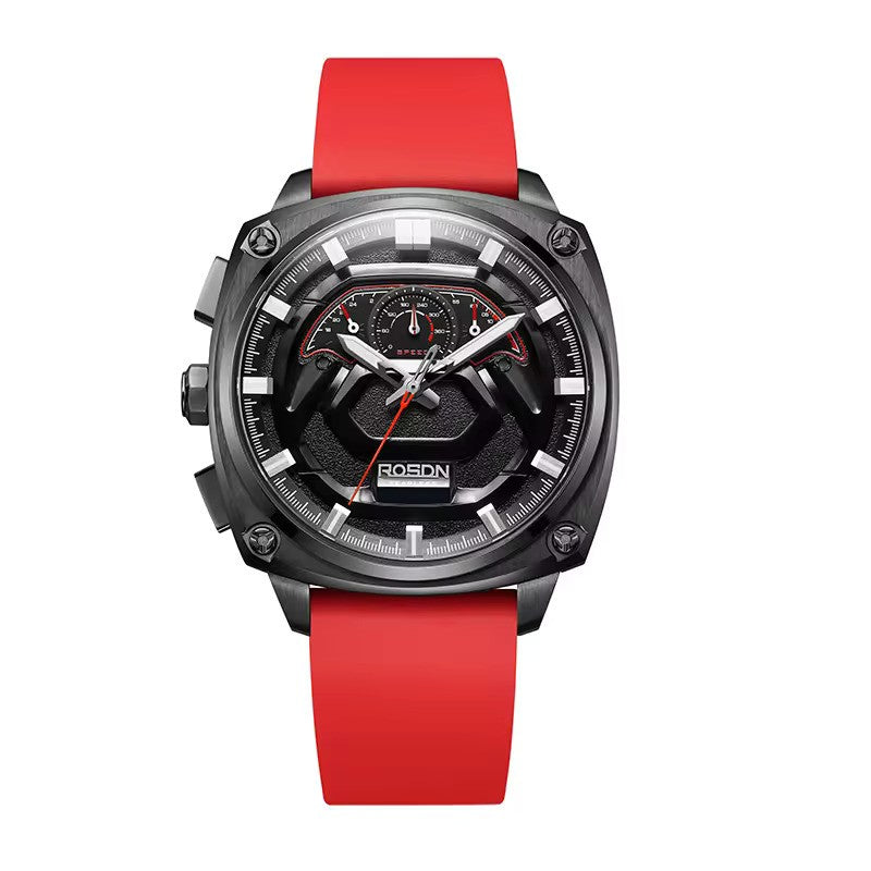 Future Wrist Men's Elite Quartz Watch with Chronograph and Skeleton Design
