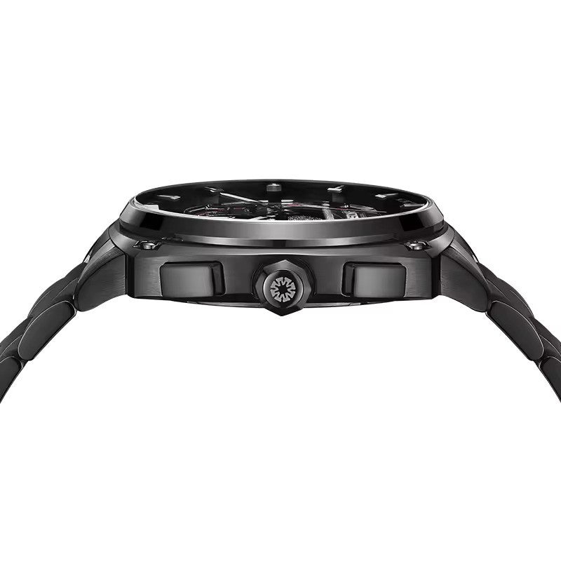 Future Wrist Men's Elite Quartz Watch with Chronograph and Skeleton Design