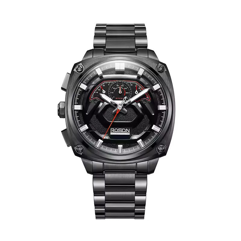 Future Wrist Men's Elite Quartz Watch with Chronograph and Skeleton Design