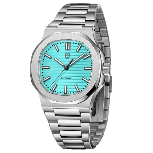 TidalGuard 100M Sapphire Automatic Dive Watch Screw-Down Crown, 40mm Stainless Steel