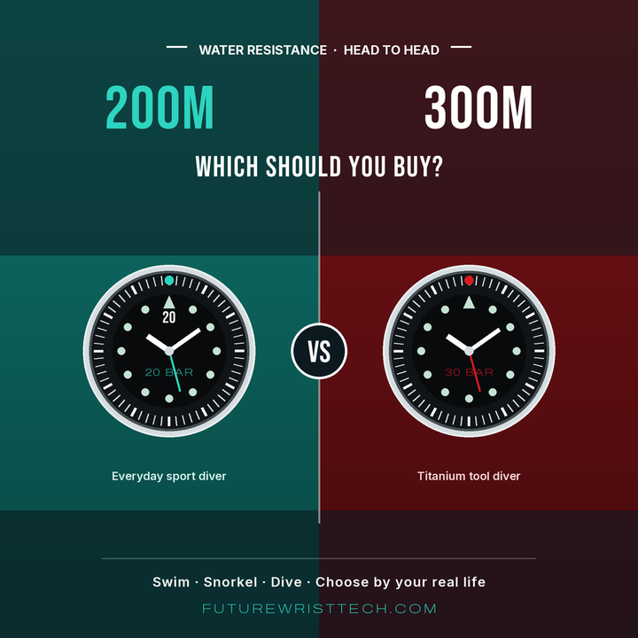 200m vs 300m Water Resistance: Which Dive Watch to Buy