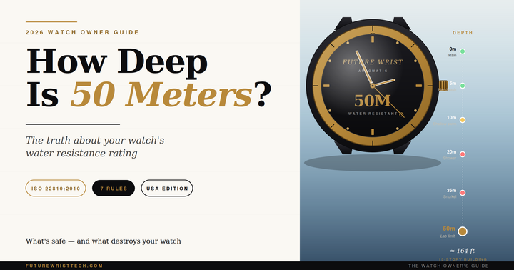 How Deep Is 50 Meters? Watch Water Resistance Guide 2026