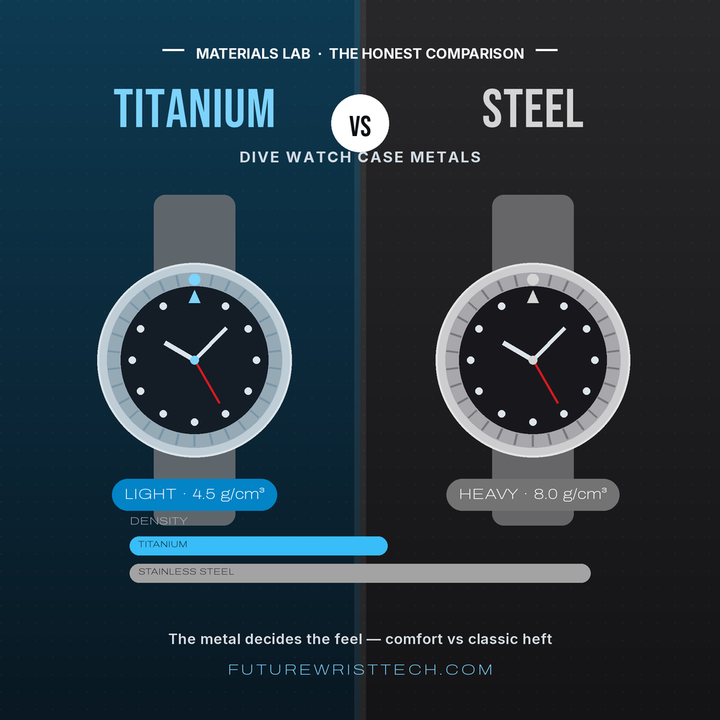 Titanium vs Stainless Steel Dive Watches: Honest Guide
