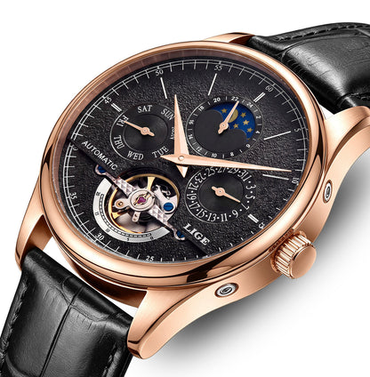 Skeleton Moon Phase Automatic Watch