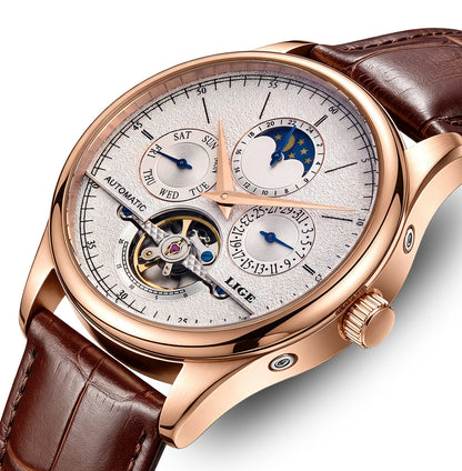 Skeleton Moon Phase Automatic Watch