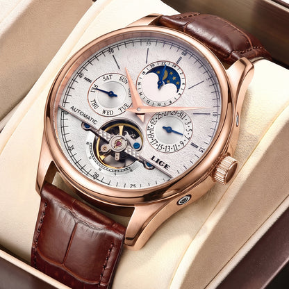 Skeleton Moon Phase Automatic Watch