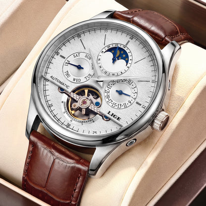 Skeleton Moon Phase Automatic Watch