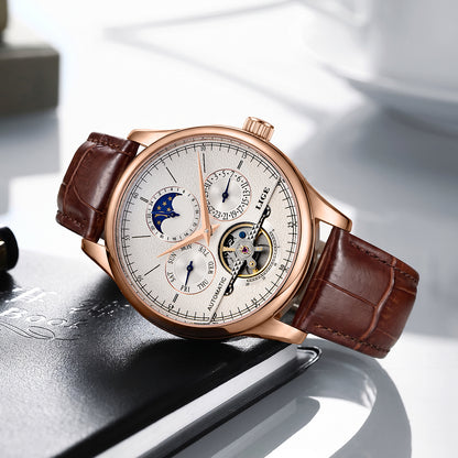 Skeleton Moon Phase Automatic Watch