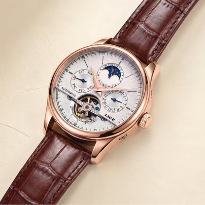 Skeleton Moon Phase Automatic Watch