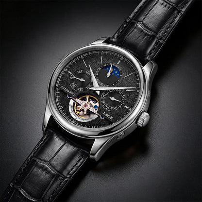 Skeleton Moon Phase Automatic Watch