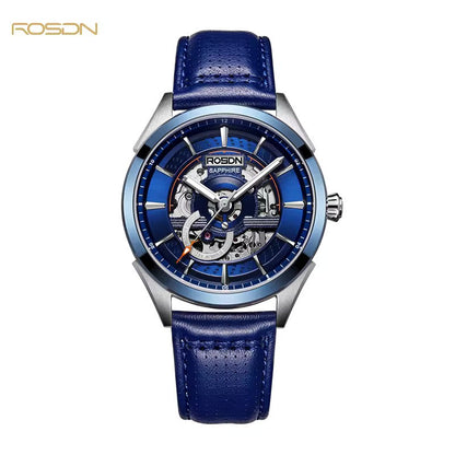 Future Wrist Men's Vintage Skeleton Watch with Luminous Hands and Hollow Out Design