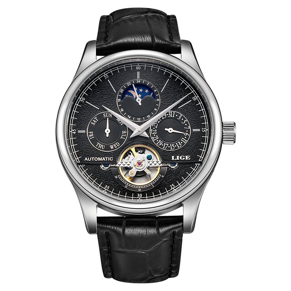 Skeleton Moon Phase Automatic Watch