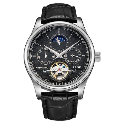 Skeleton Moon Phase Automatic Watch