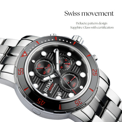 AbyssChrono 300M Titanium Meca-Quartz Dive Chronograph 43mm Sapphire Crystal