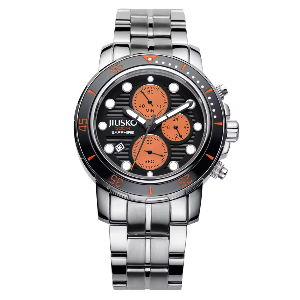 AbyssChrono 300M Titanium Meca-Quartz Dive Chronograph 43mm Sapphire Crystal