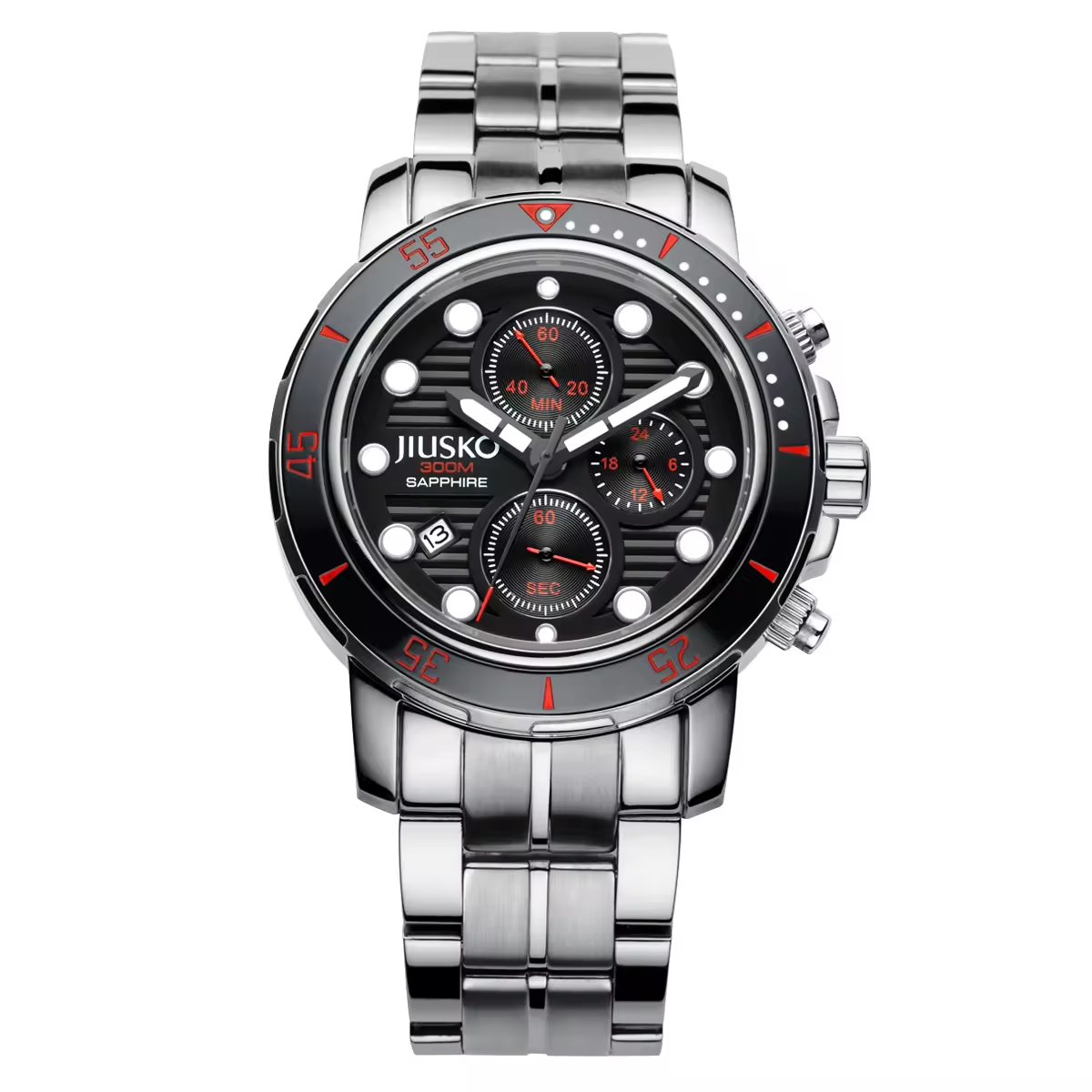 AbyssChrono 300M Titanium Meca-Quartz Dive Chronograph 43mm Sapphire Crystal