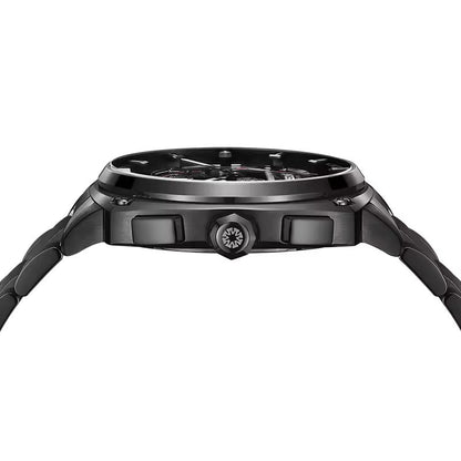 Future Wrist Men's Elite Quartz Watch with Chronograph and Skeleton Design