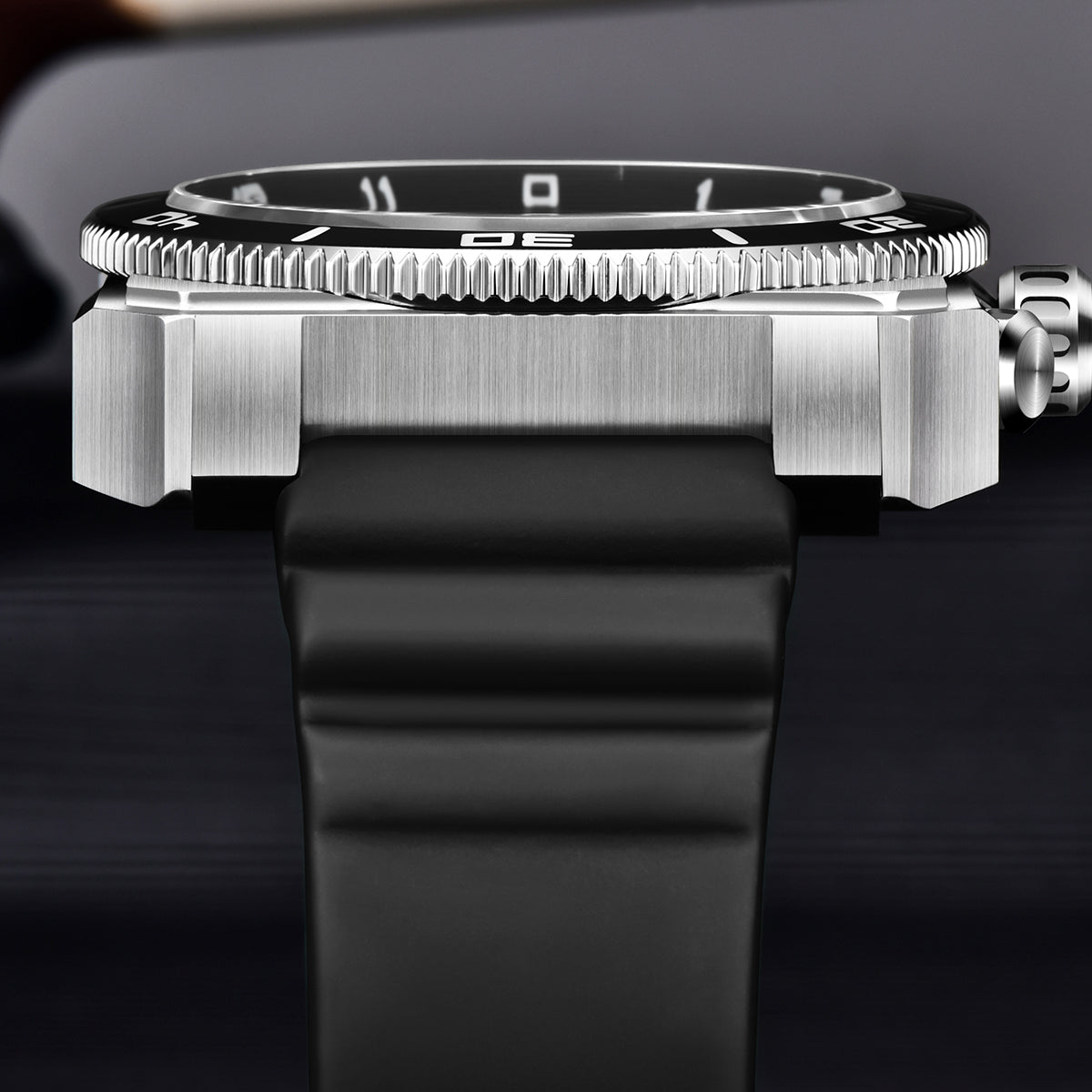 AbyssRift 100M Automatic 49mm Miyota 8215 Men’s Dive-Style Watch with Sapphire Crystal