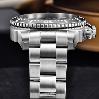 AbyssStorm 100M Chronograph 46mm Japanese Quartz Watch with Sapphire Crystal & 316L Steel
