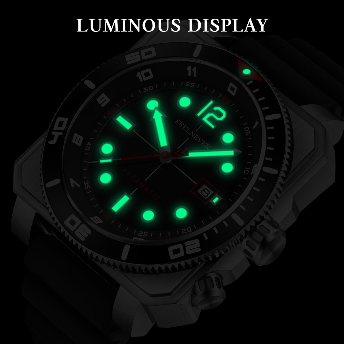 AbyssRift 100M Automatic 49mm Miyota 8215 Men’s Dive-Style Watch with Sapphire Crystal