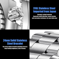 Solid steel bracelet