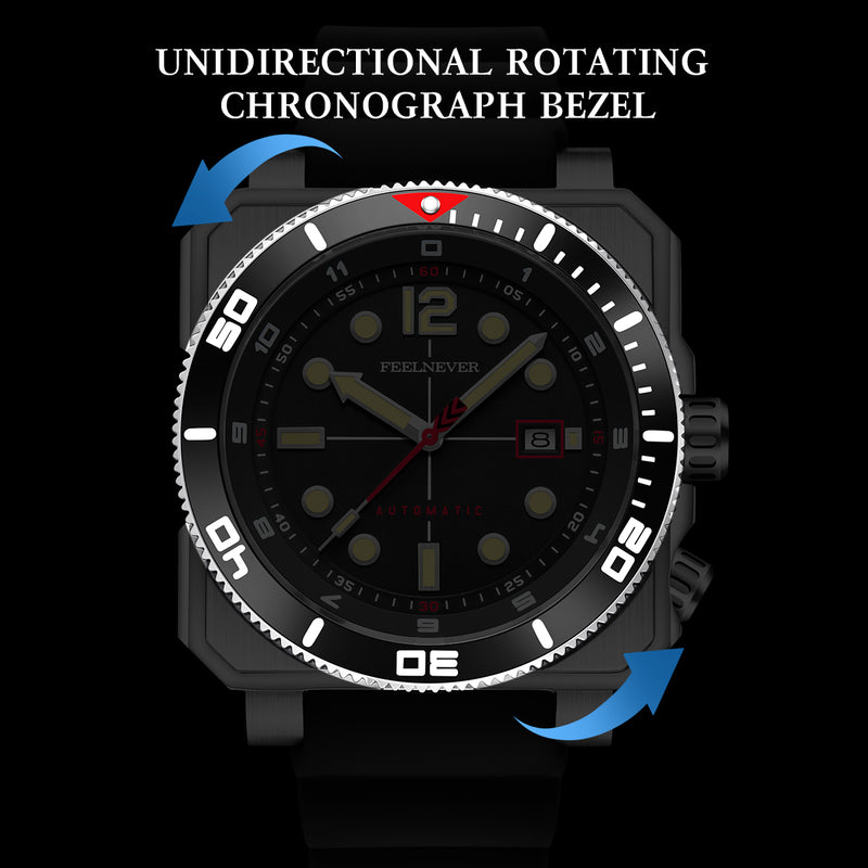 AbyssRift internal rotating dive bezel