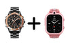 Black Chronodo + Pink Kids Watch
