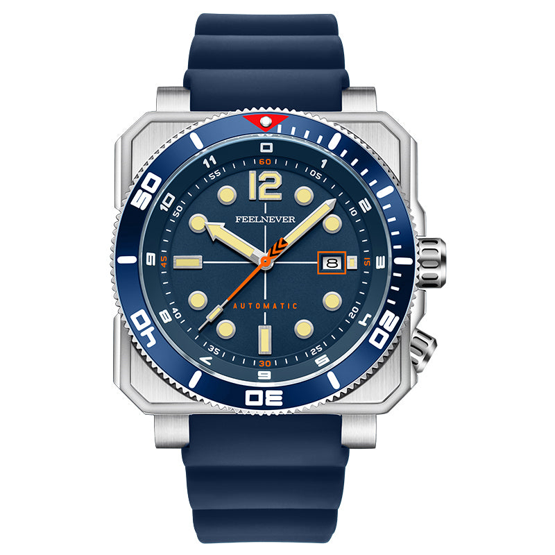 AbyssRift 100M Automatic 49mm Miyota 8215 Men’s Dive-Style Watch with Sapphire Crystal