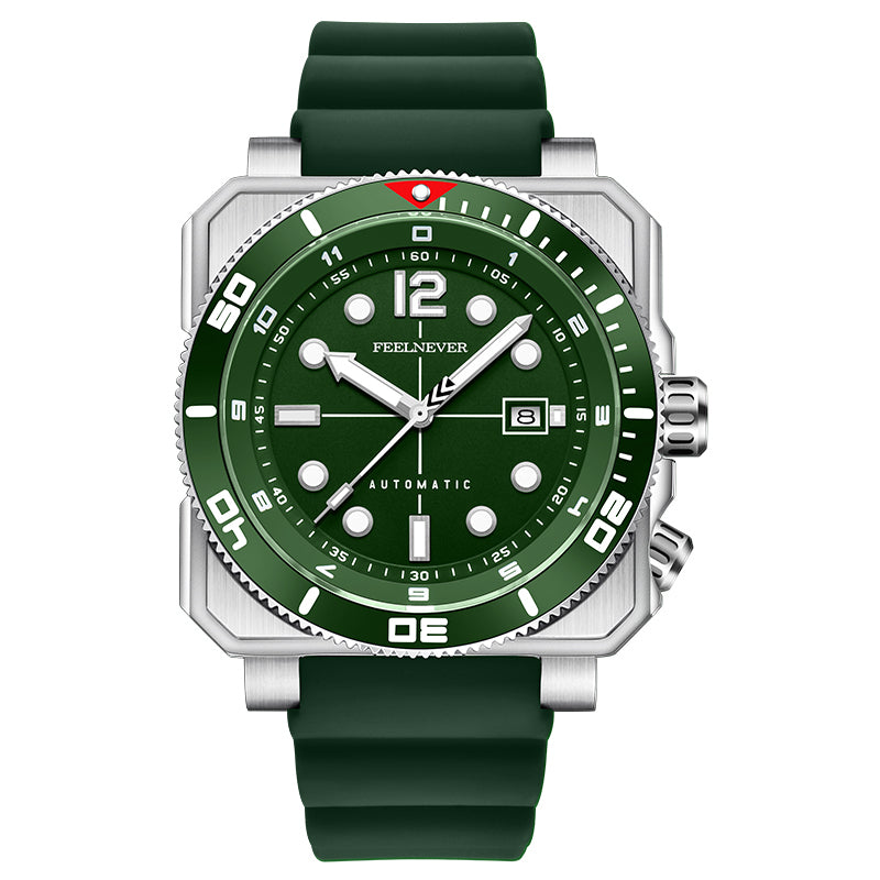 AbyssRift 100M Automatic 49mm Miyota 8215 Men’s Dive-Style Watch with Sapphire Crystal