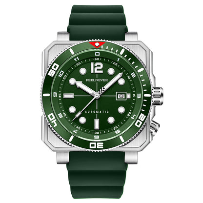AbyssRift 100M Automatic 49mm Miyota 8215 Men’s Dive-Style Watch with Sapphire Crystal